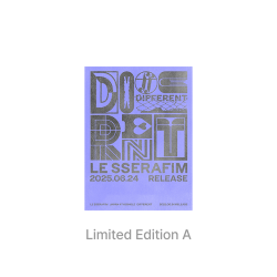 LE SSERAFIM - JAPAN 4th Single 'DIFFERENT' (Limited Edition A) + Weverse Gift (WS) 