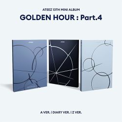 ATEEZ - GOLDEN HOUR : Part.4 (A Ver / Diary Ver / Z Ver)  + Random Photocard APPLE MUSIC PRE - ORDER 