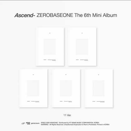 ZEROBASEONE - The 6th Mini Album [Ascend-] (11 Ver.)  + Random Photocard (SW) PRE-ORDER 