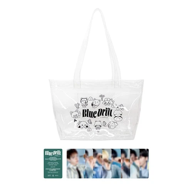 ATEEZ BLUE DRIFT Clear Shopper Bag
