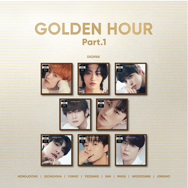 ATEEZ - GOLDEN HOUR : Part.1 (Digipak Random Ver.) + Random Photocard (SW)