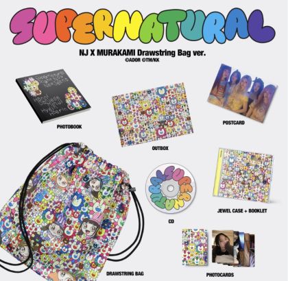 NewJeans - Supernatural (NJ X MURAKAMI Drawstring Bag ver.)