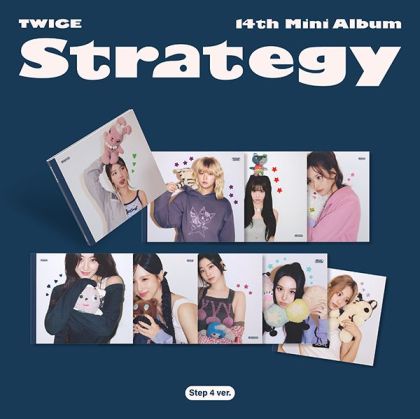 TWICE - 14th Mini Album [STRATEGY] (Step 4 ver.) (Random ver) + Random Photocard (JYP SHOP) ИЗБОР НА ВЕРСИЯ 