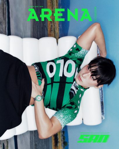 SAN (ATEEZ) – ARENA Homme+ AUGUST 2025 E Version – K-pop Списаниe PRE - ORDER 