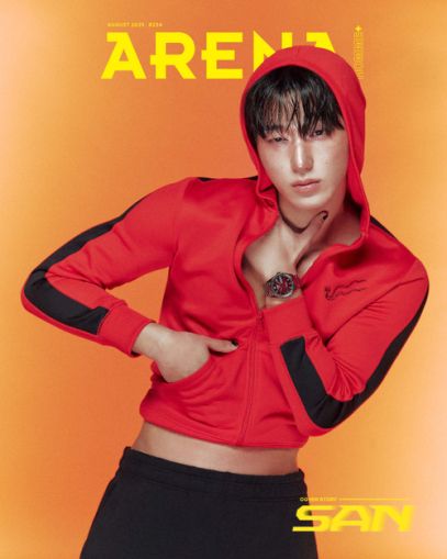 SAN (ATEEZ) – ARENA Homme+ AUGUST 2025 F Version – K-pop Списаниe PRE - ORDER 