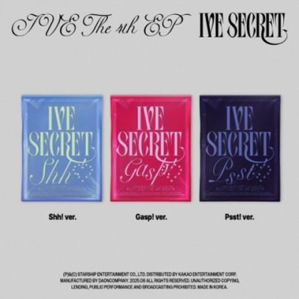 IVE - THE 4TH EP [IVE SECRET] (Shh! ver. / Gasp! ver. / Psst! ver.) PRE - ORDER 