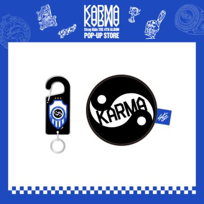 Stray Kids - POP-UP STORE [KARMA] MD : ACRYLIC CARABINER & BALL POUCH SET  PRE - ORDER 