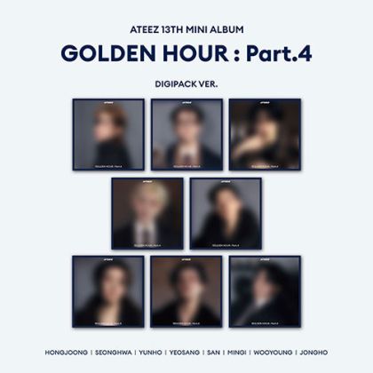 ATEEZ - [GOLDEN HOUR : Part.4] (DIGIPACK VER.)  + Random Photocard (APPLE MUSIC) MUSIC PRE - ORDER 