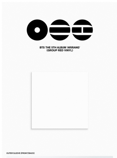 BTS - ARIRANG (Standard Vinyl) (8types Random Ver.) PRE - ORDER 