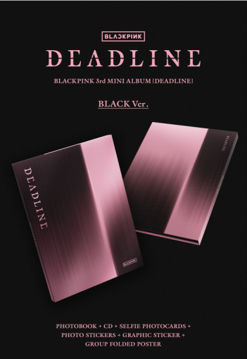 BLACKPINK - DEADLINE (BLACK Ver./ PINK Ver.) + 1 random photocard + 1 random shared individual jacket photocard (YG)  PRE - ORDER 