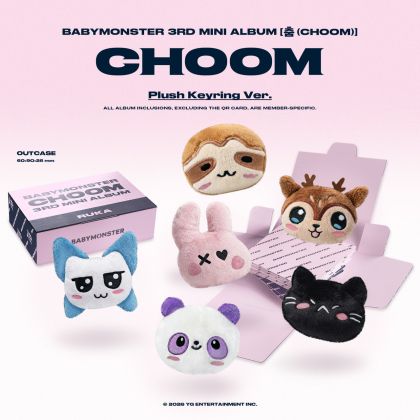 BABYMONSTER - 3rd MINI ALBUM [CHOOM] (Plush Keyring Ver.)  ИЗБОР НА ВЕРСИЯ PRE - ORDER 