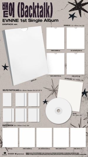 EVNNE - 1st Single Album [Backtalk] DIGIPACK ver. (5 types Random Ver.) PRE - ORDER