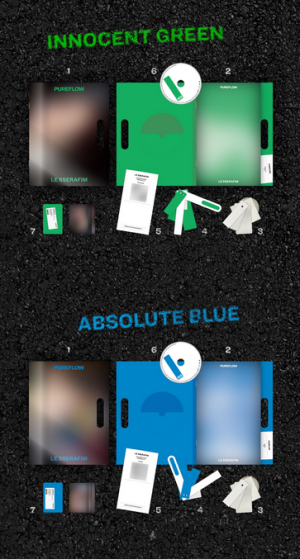 LE SSERAFIM - 2nd Studio Album ‘PUREFLOW’ pt.1 (COMPACT ver.) PRE - ORDER 