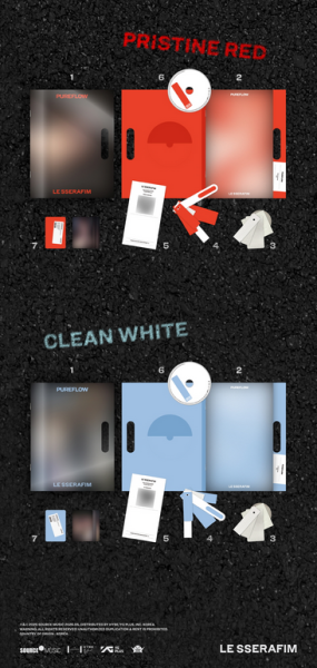 [VIDEO CALL FANSIGN] LE SSERAFIM - 2nd Studio Album ‘PUREFLOW’ pt.1 (COMPACT ver.) (Set) + Weverse Gift (WS) PRE - ORDER 