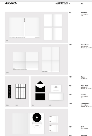 ZEROBASEONE - 6ти мини албум Ascend- Photobook Ver. (1 Ver. / 10 Ver.) + Random Photocard (SW)  PRE-ORDER 