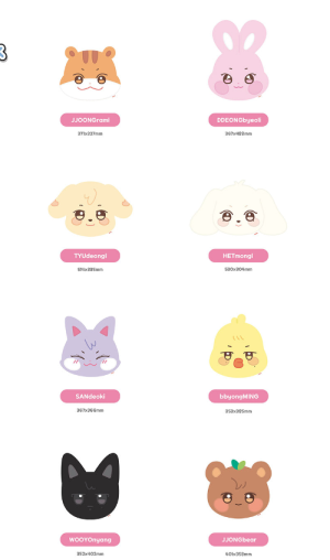 Kpop pillow ATEEZ official merch