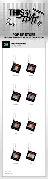 Stray Kids THIS AND THAT PHOTO KEYRING