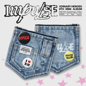 Xdinary Heroes IMPULSE denim pouch