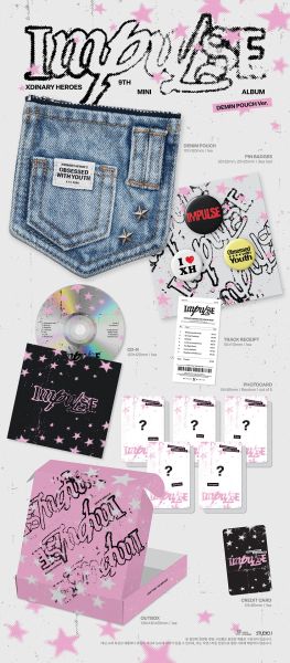 Xdinary Heroes IMPULSE denim pouch