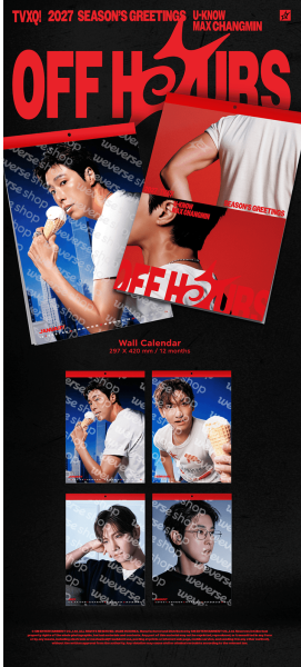 TVXQ 2027 Wall Calendar