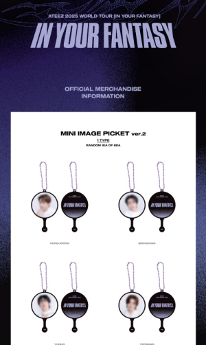 ATEEZ - 2025 WORLD TOUR [IN YOUR FANTASY] IN INCHEON OFFICIAL MD : MINI IMAGE PICKET VER.2 (Random)  PRE-ORDER