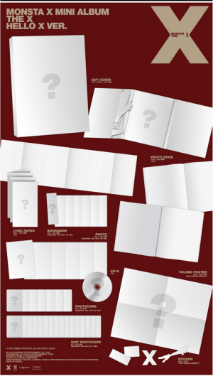 MONSTA X - THE X (4 type VER.)  + Random Photocard (Starship Square) PRE - ORDER