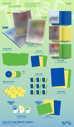TWICE -  THIS IS FOR (THIS ver. / IS ver. / FOR ver.) + Random Photocard (WM) - 4TH FULL ALBUM
