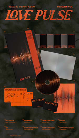 TREASURE - 3rd MINI ALBUM [LOVE PULSE] (METAL / STREET / ROCKCHIC VER.) PRE - ORDER 
