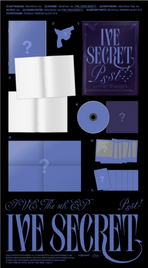 IVE - THE 4TH EP [IVE SECRET] (Shh! ver. / Gasp! ver. / Psst! ver.) PRE - ORDER 