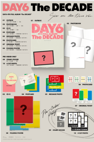 DAY6 - The DECADE (BADDIE Ver./ ATTITUDE Ver.) + Random Photocard (APPLE MUSIC) PRE - ORDER 