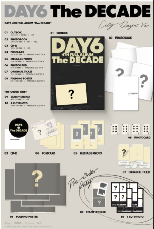 DAY6 - The DECADE (BADDIE Ver./ ATTITUDE Ver.) + Random Photocard (APPLE MUSIC) PRE - ORDER 