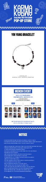 tray Kids - POP-UP STORE [KARMA] MD :YINYANG BRACELET  PRE - ORDER 