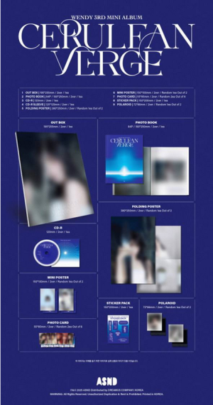 WENDY - CERULEAN VERGE PHOTOBOOK VER. PRE - ORDER 