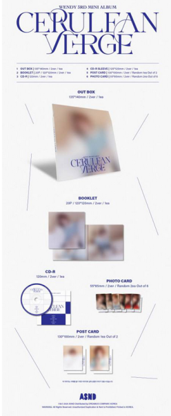 WENDY - CERULEAN VERGE Digipack Ver.  PRE - ORDER 