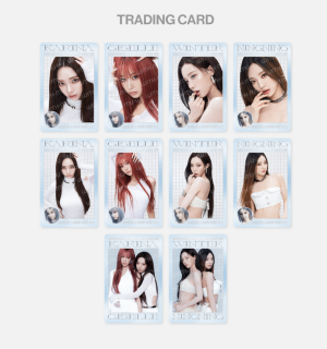 aespa - OFFICIAL MD : RANDOM TRADING CARD SET_Y ver.  PRE - ORDER 