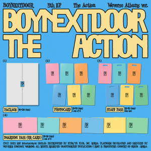 BOYNEXTDOOR - The Action (Weverse Albums ver.) + LOGO MAGNET (APPLE MUSIC) PRE - ORDER 