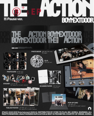 BOYNEXTDOOR -  [The Action] + Red Riding Hood ver. Random Photocard (muvve) PRE - ORDER 