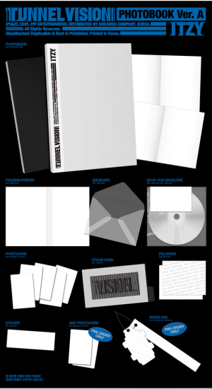 ITZY - TUNNEL VISION (Photobook Ver.) + Random Photocard (FANS SHOP) PRE - ORDER 