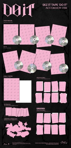 Stray Kids - SKZ IT TAPE ‘DO IT’ (ACCORDION VER.) (8 types Random Ver.) PRE - ORDER