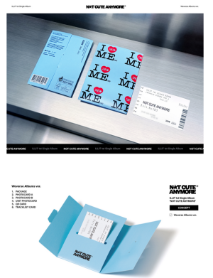 ILLIT - NOT CUTE ANYMORE (Weverse Albums ver.) + Logo Removable Sticker Set (SW)