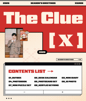 XIUMIN - 2026 SEASON’S GREETINGS [THE CLUE [X] ] + 1 Random Photocard PRE - ORDER 