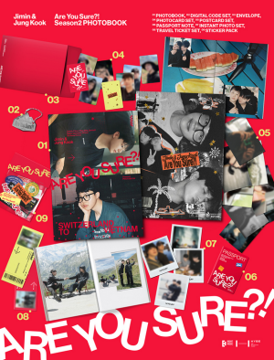 Jimin x Jung Kook - [ARE YOU SURE?! Season2] PHOTOBOOK + PHOTO MAGNET (APPLE MUSIC) PRE - ORDER 