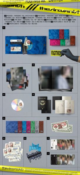 ENHYPEN - THE SIN : VANISH (FUGITIVES VER.) (7types Random Ver.) + Random Photocard (APPLE MUSIC) PRE - ORDER