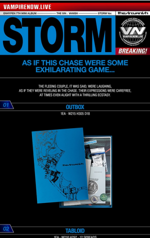 ENHYPEN - THE SIN : VANISH [FORBIDDEN Ver. / AFTERLIGHT Ver. / STORM Ver.] PRE - ORDER 