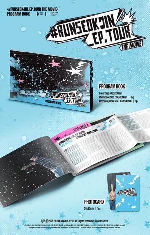 BTS - RUNSEOKJIN EP.TOUR THE MOVIE PROGRAM BOOK PRE - ORDER 