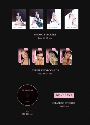 BLACKPINK - DEADLINE (BLACK Ver./ PINK Ver.) + 1 random photocard + 1 random shared individual jacket photocard (YG)  PRE - ORDER 