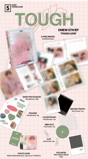 ONEW - 5TH MINI ALBUM TOUGH LOVE (NOTE Ver.) PRE - ORDER 