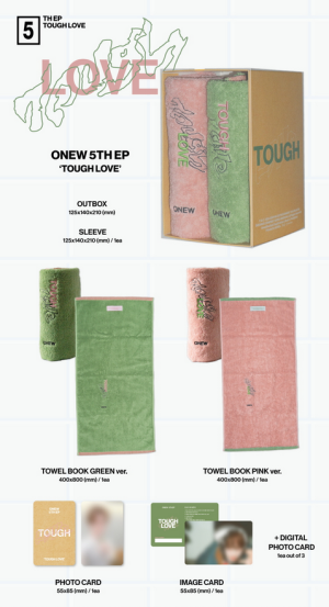 ONEW - 5TH MINI ALBUM TOUGH LOVE (TOWEL BOOK Ver.) PRE - ORDER 