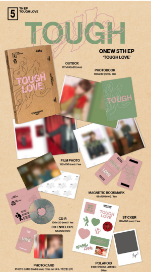 ONEW - 5TH MINI ALBUM [TOUGH LOVE] (BOOK Ver.)  PRE - ORDER 