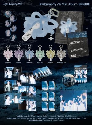 P1Harmony – 9TH MINI ALBUM [UNIQUE] (Light Keyring Ver.) PRE - ORDER